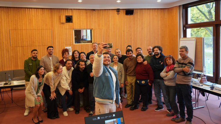 group picture at workshop "laguage, identity, and participation" organized by EZKS